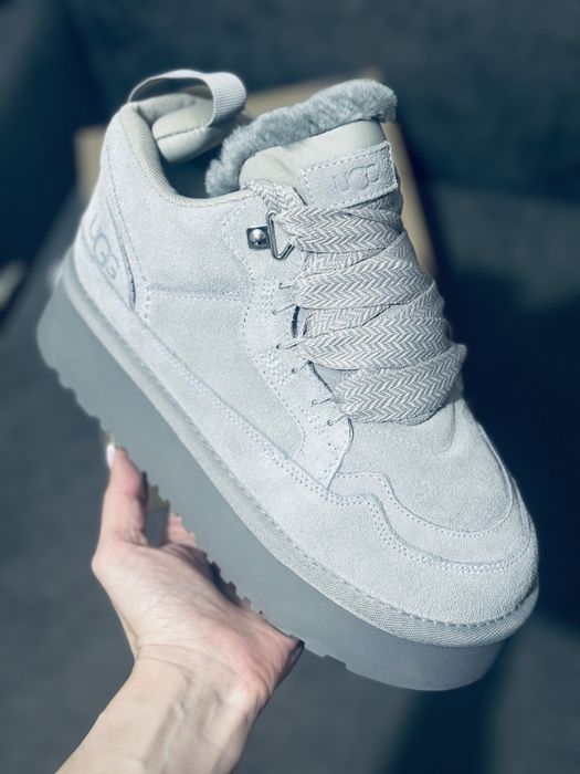 UGG Lowmel grey женские зимние угг лоумель на цигейке