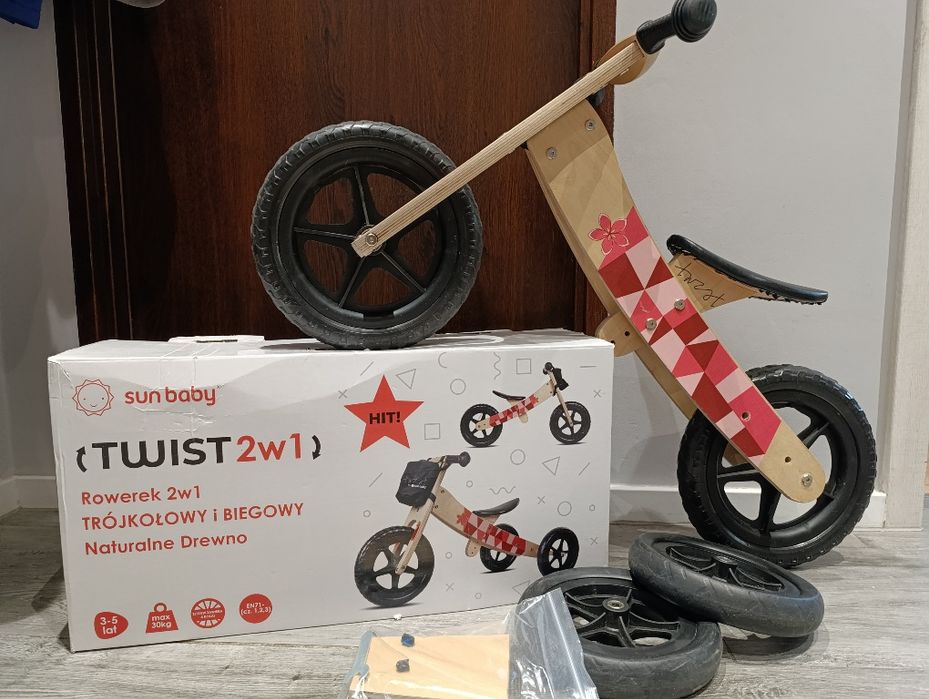 Rowerek biegowy drewniany Sun Baby Twist