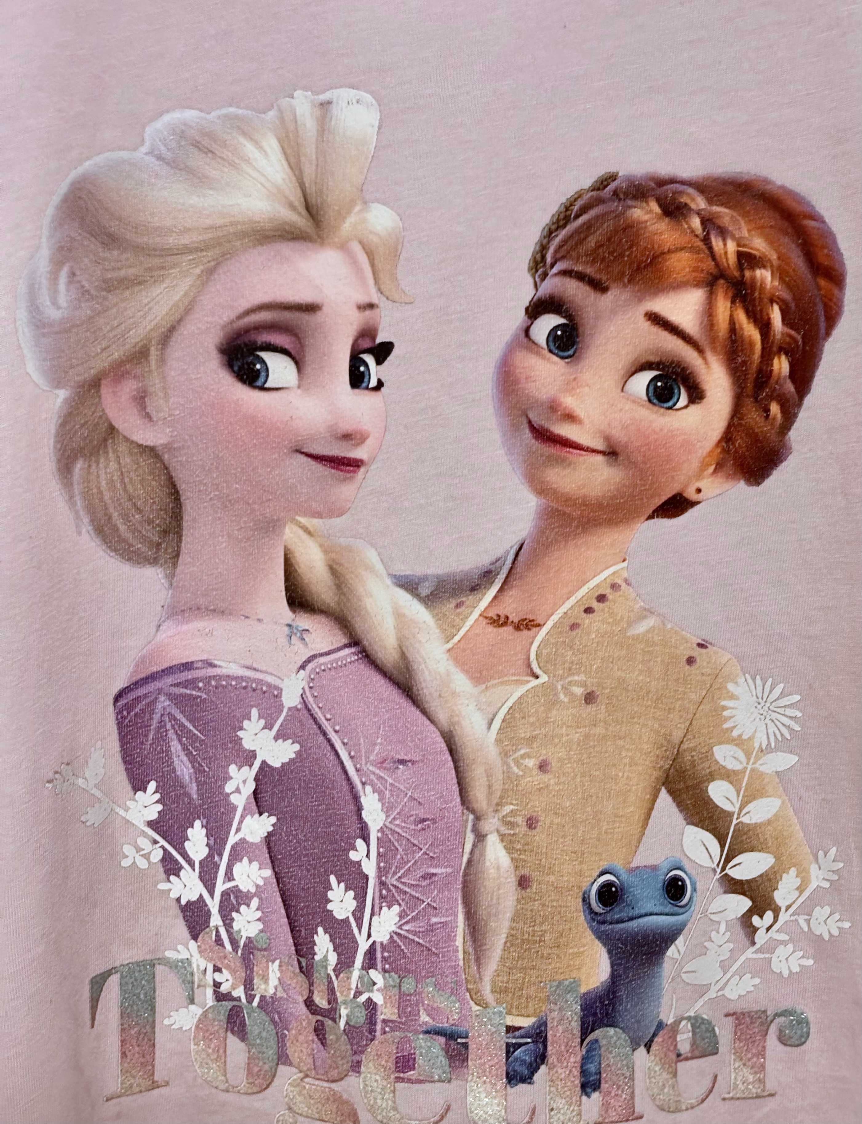 Zestaw Elza, Elsa, Frozen Kraina Lodu 3 koszulki i spodnie gratis