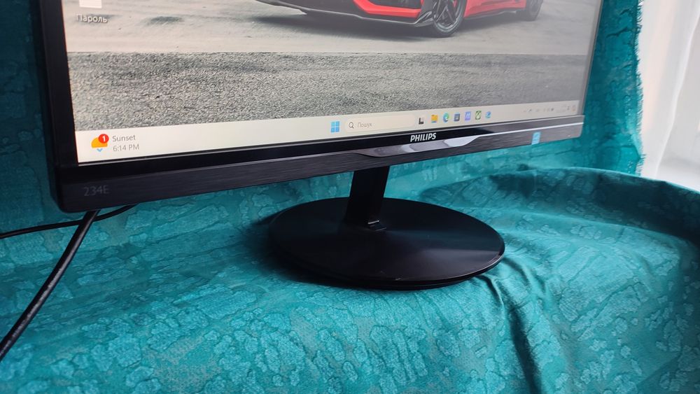 Монітор 23" Philips 234E5QDAB/00, з динаміками.