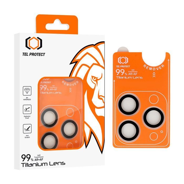szkło Tel Protect Titanium Lens 99% AR na do Iphone 14 Pro/14 Pro Max