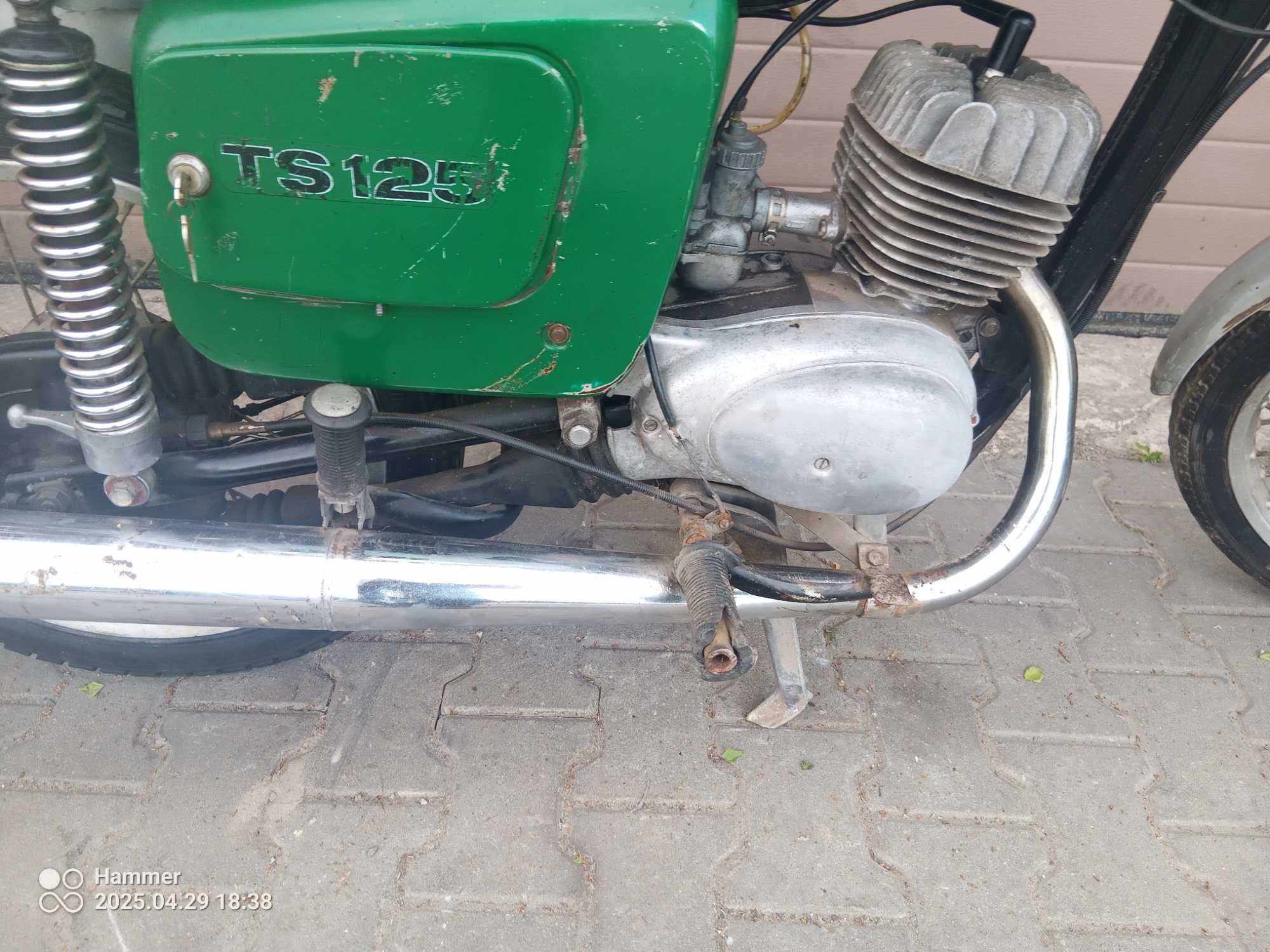 MZ TS 125 Dokumenty Oryginał