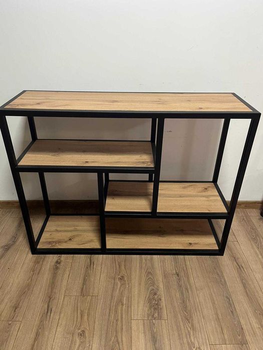 Regał loft czarny nowy 100x130x40