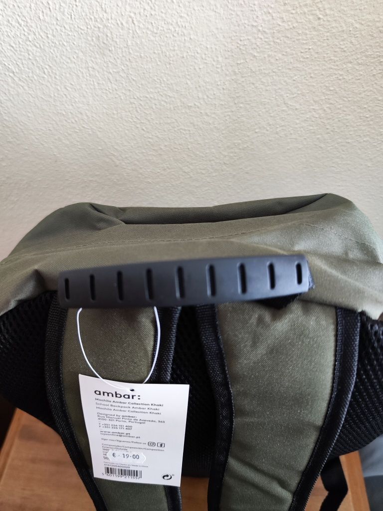 Mochila verde tropa da Ambar NOVA