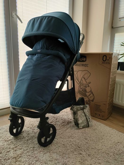 Wózek Chicco multiride deep blue z moskitierą