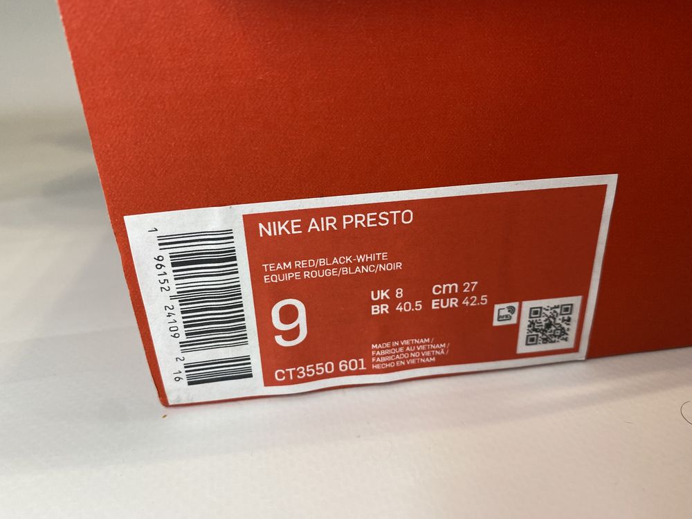 Новые ОРИГИНАЛ кроссовки Nike Air Presto