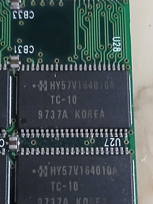 Pamiec SDRAM  RETRO podwójny moduł.