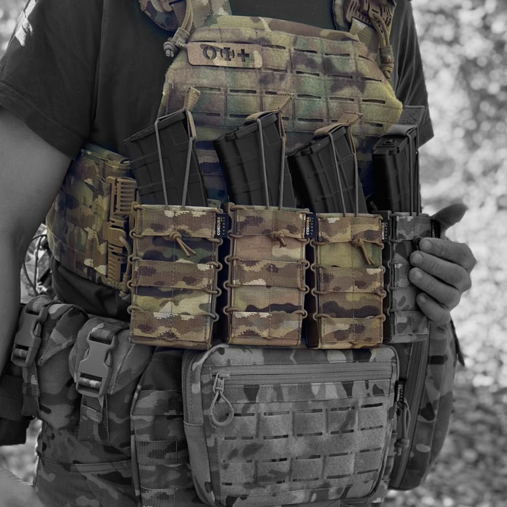 Плитоноска мультикам + підсумки АК Cordura 1000D піксель камербанди