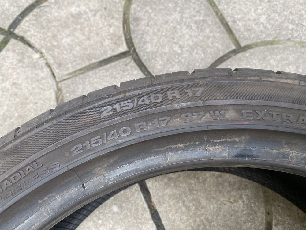 Резина літо пара 215/40 R 17 Continental !!!6,5 mm!!!