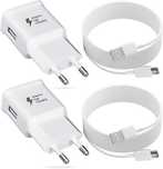 Ładowarki zasilacze 2 szt. z kablem USB C szybkie ładowanie UNI białe