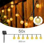 Girlanda Solarna Ogrodowa 50X LED, Lampki Solarne Na Energię Słoneczną