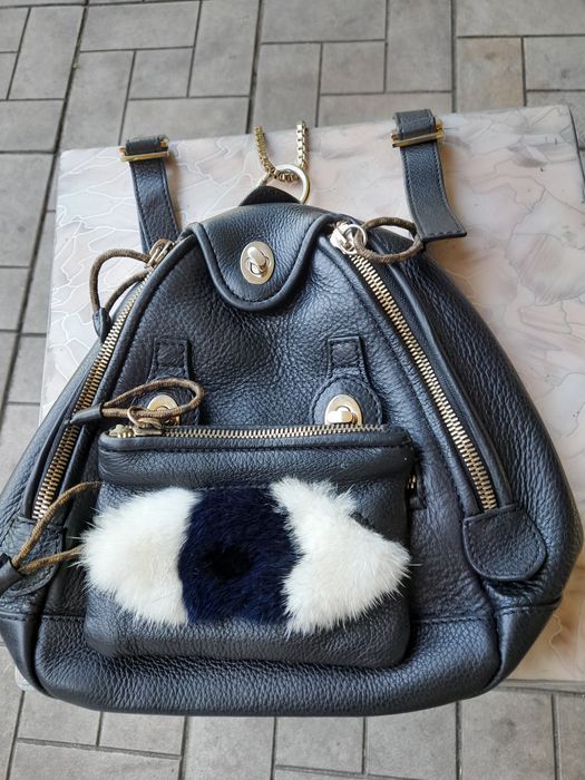 Рюкзак Mr&Mrs женский с натуральной кожи с норкой