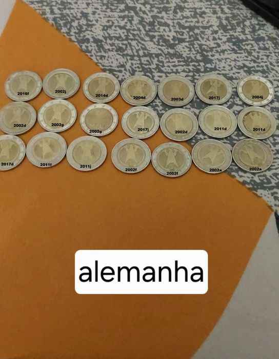 Moedas 2 euro para troca