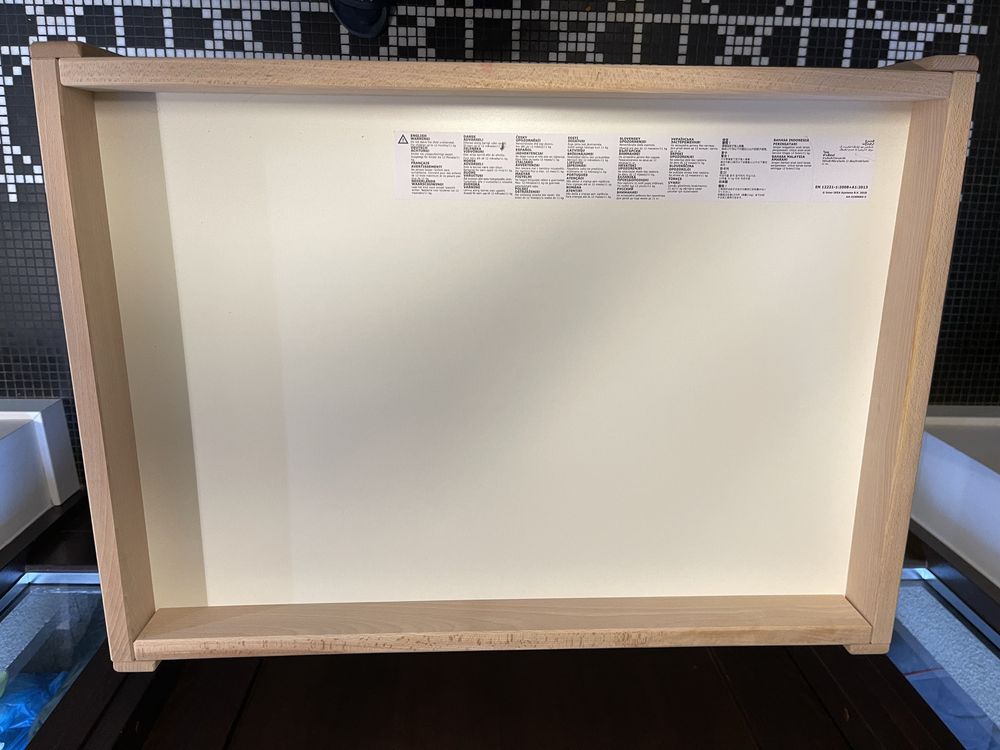 Ikea SNIGLAR Stół do przewijania, buk/biały, 72x53 cm