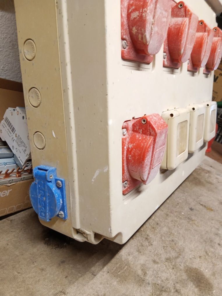 Quadro elétrico de obras