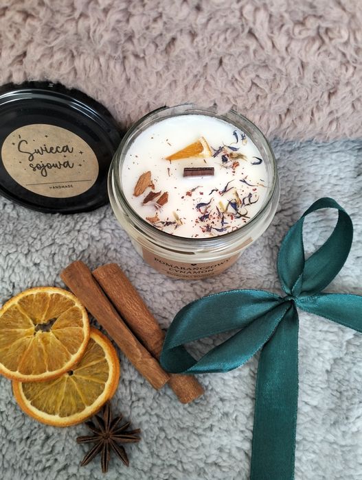 Świeca sojowa zapachowa, handmade,na prezent,podziękowanie,upominek