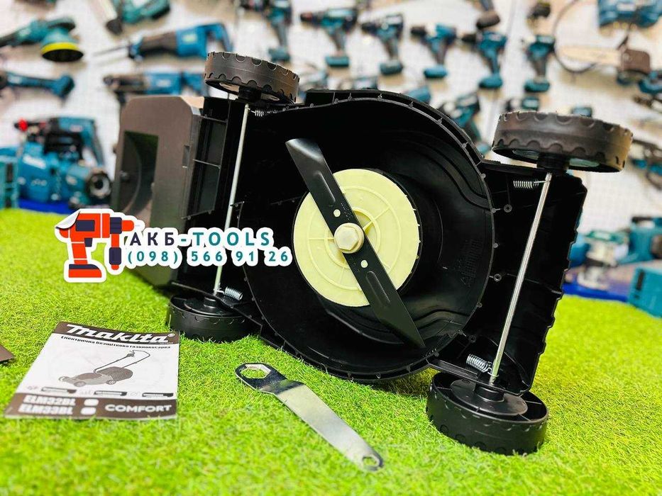 Электрическая газонокосилка Makita ELM32BL Ширина среза 320мм 2200Вт