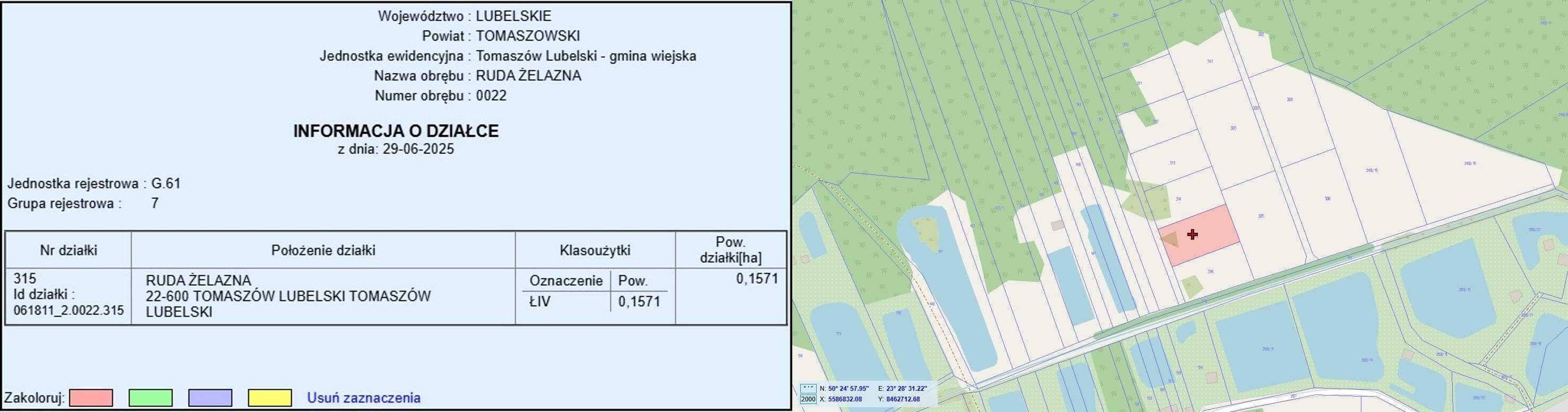 Ruda Żelazna, Działki, rekreacja-stawy, przy lesie
