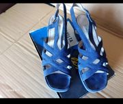 Sandalias rasas de veludo