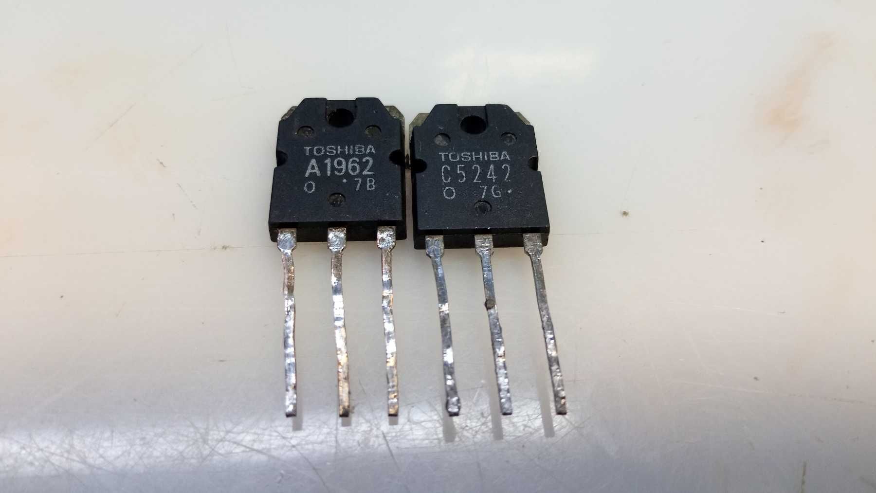 Транзистори Toshiba 130 Вт, 2SA1962 2SC5242 2SA1516 2SC3907.