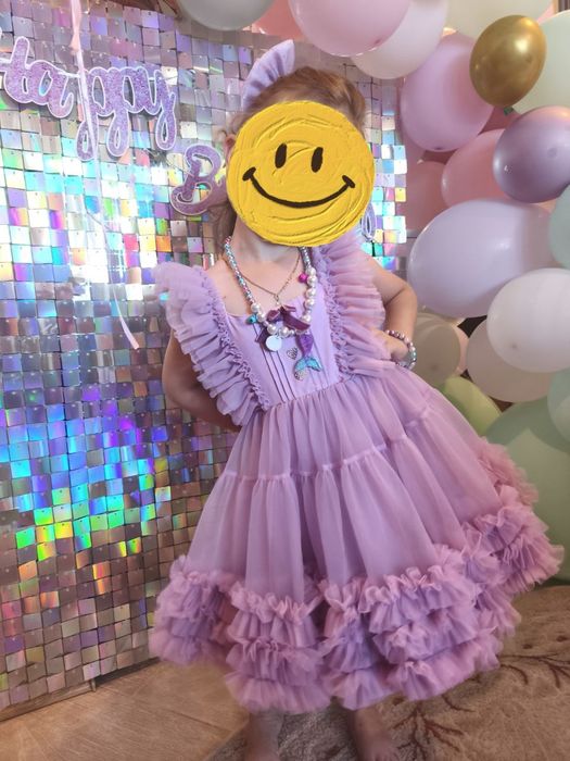 Оренда сукні на дівчинку/ прокат / сукня святкова пишна фіолетова