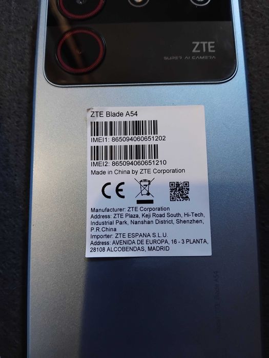 ZTE BLADE A 54 telefone celular