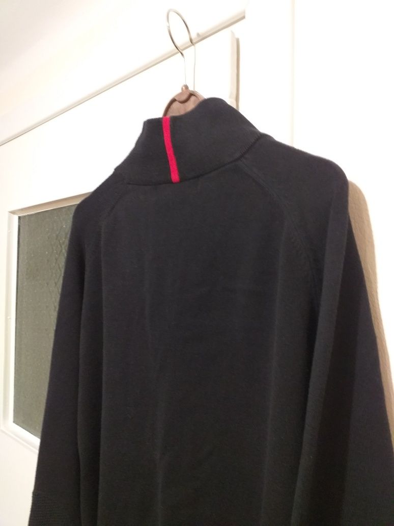 Czarny,męski sweter XL