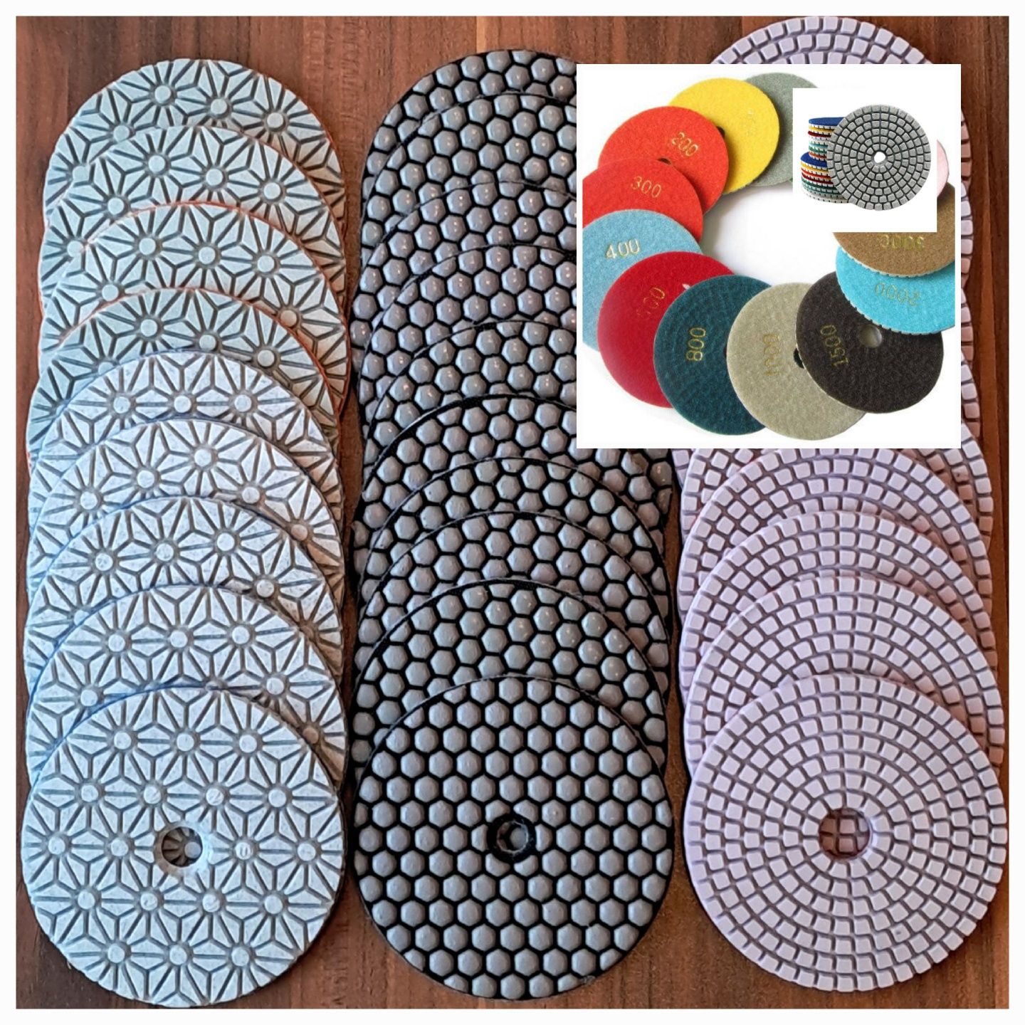 Круги/наждачка  зернистость 36-600 (10 штук упаковка) 125 mm,черепашка