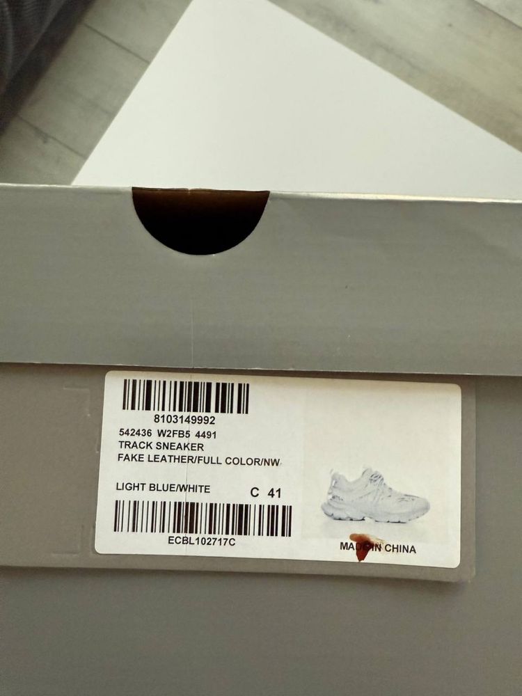 Balenciaga track 1  Light Blue