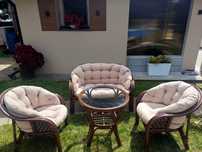 Komplet mebli rattanowych Bahama Brown/Cappuccino 4-elementowy