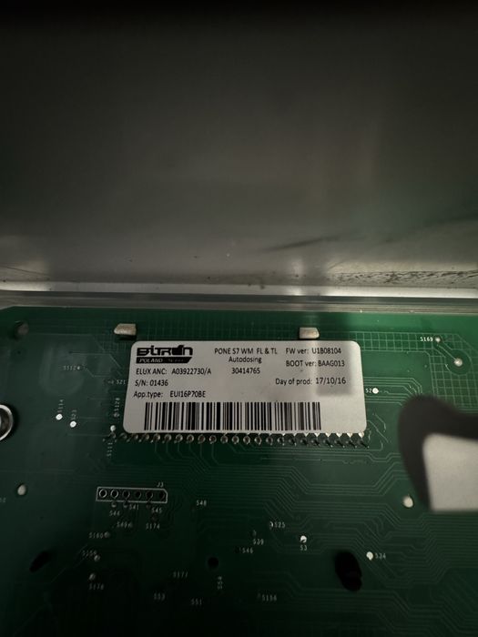 Плата управления стиральной машини AEG вертикальная загрузка