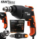 KRAFT&DELE Wiertarka Ręczna 1500w 10mm Reg Prędkości