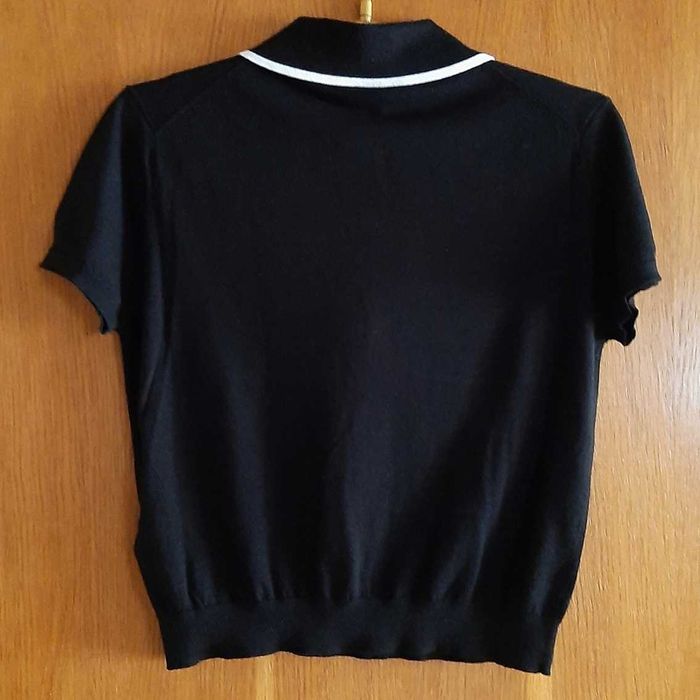 NOWA koszulka polo Massimo Dutti z jedwabiu i bawełny