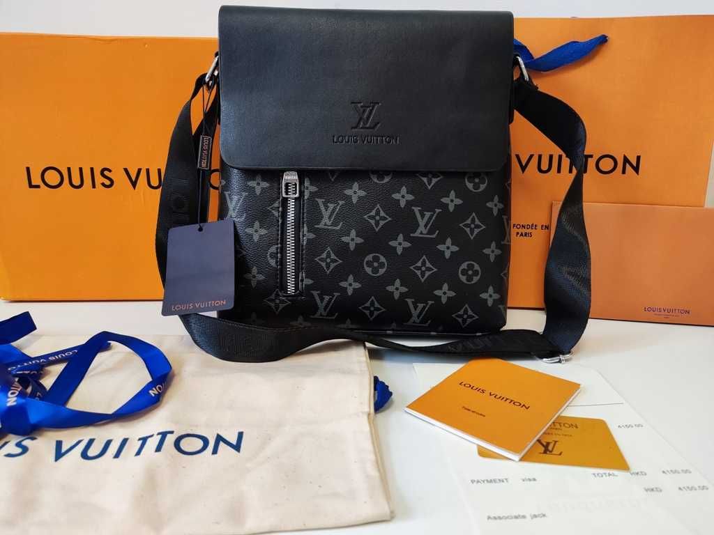 LOUIS VUITTON męska torba Listonoszka, skóra, Francja 0517