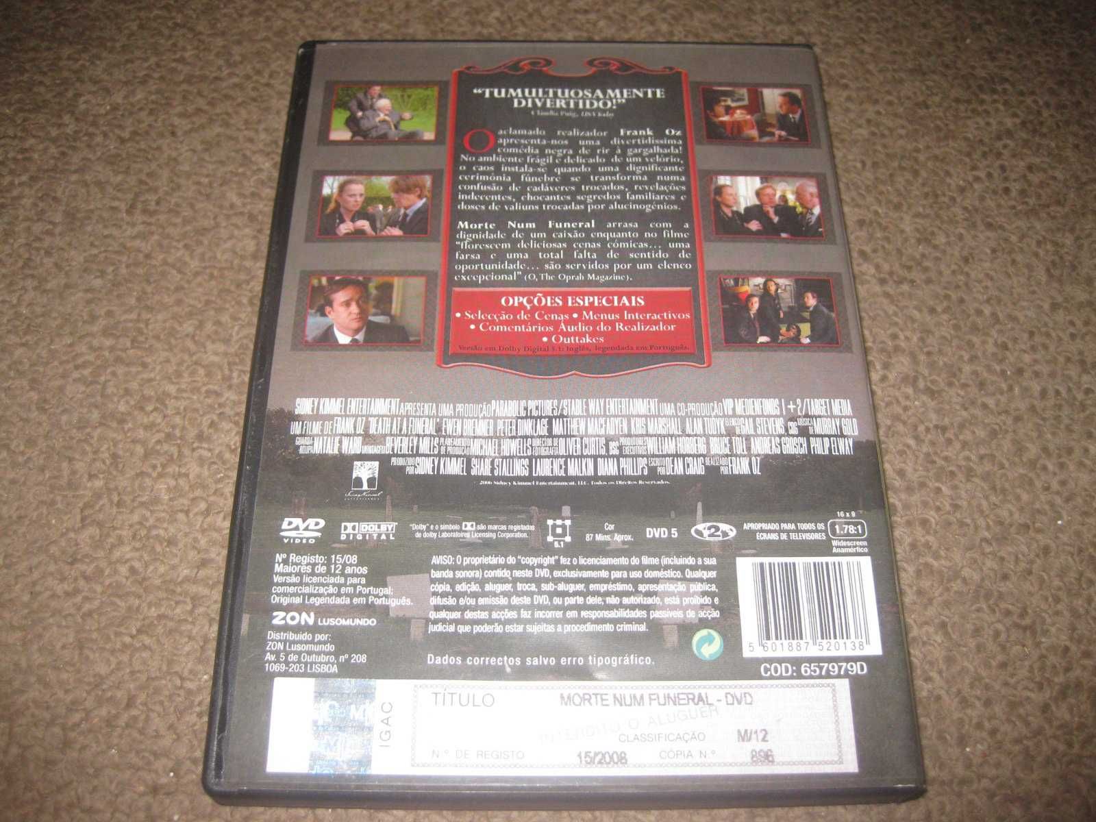 DVD "Morte Num Funeral" de Frank Oz
