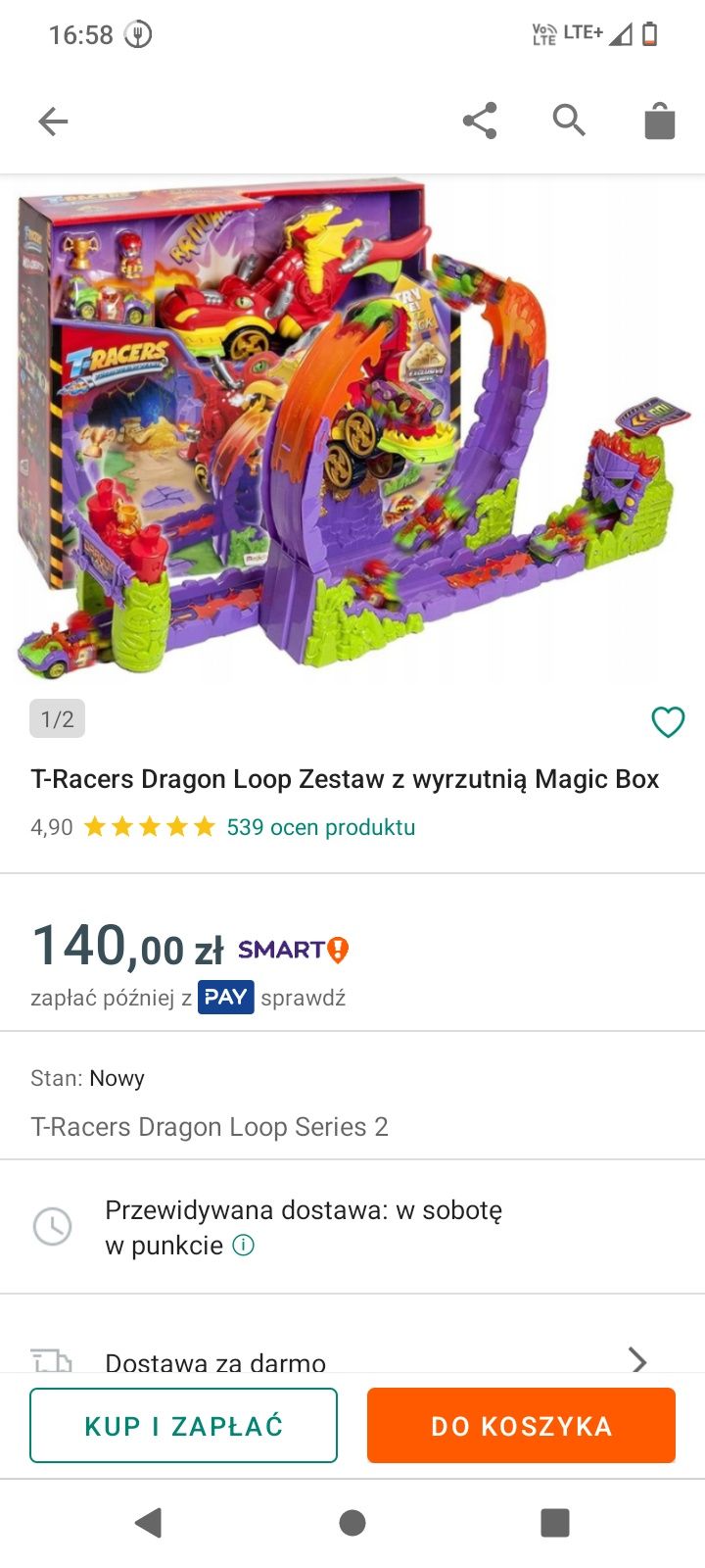 Tor wyścigowy Dragon lop magic box