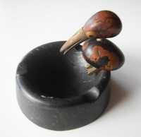 1930s RARO cinzeiro ART DÉCO "Nut Bird" | Estilo YZ Henry Howell