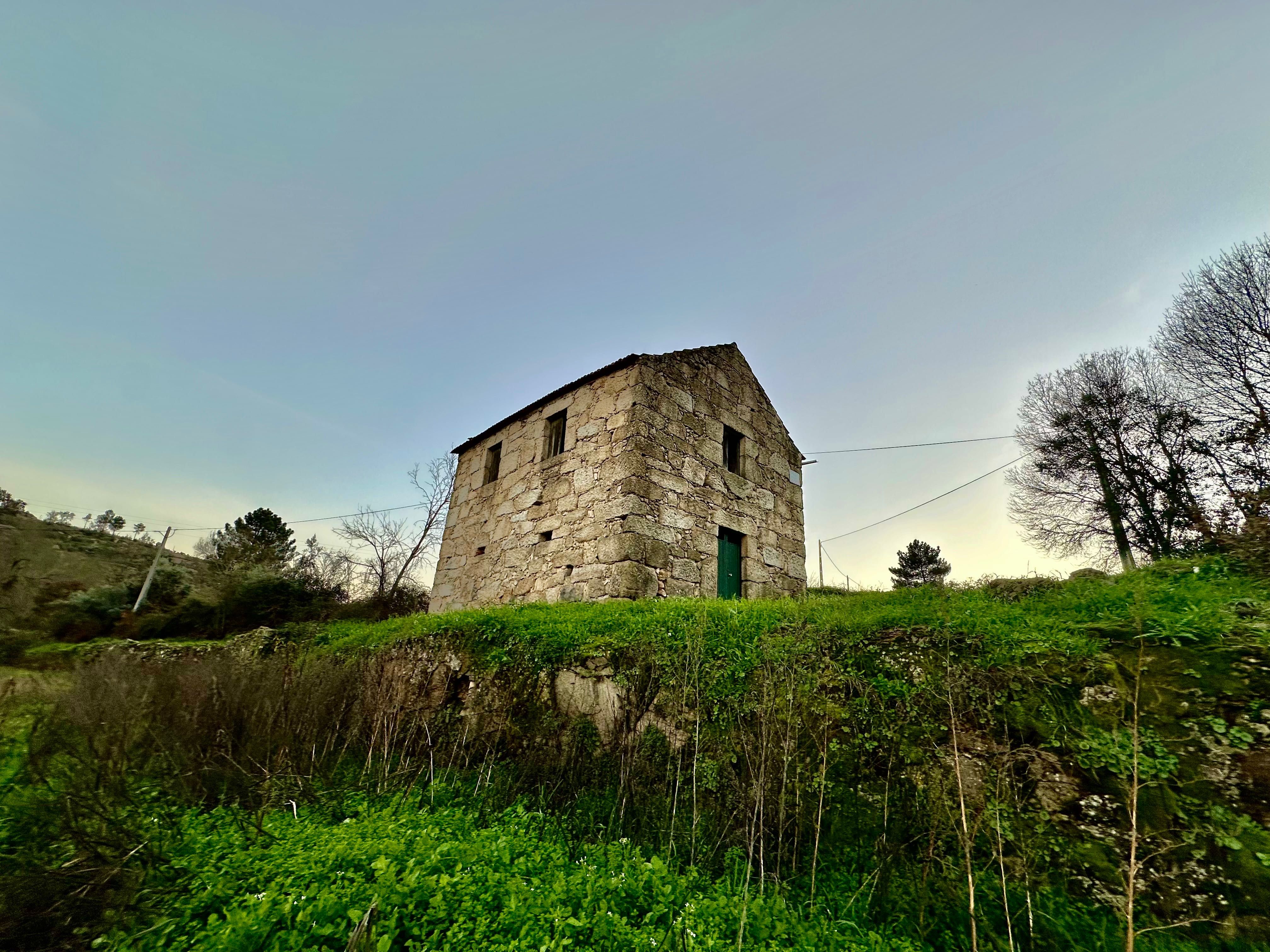 Traditional Stone House with Farmland – Peaceful Rural Setting