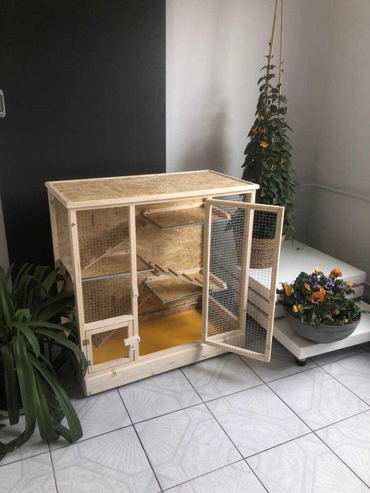 Klatka drewniana dla gryzonia gryzoni szynszyli szynszyla koszatniczki