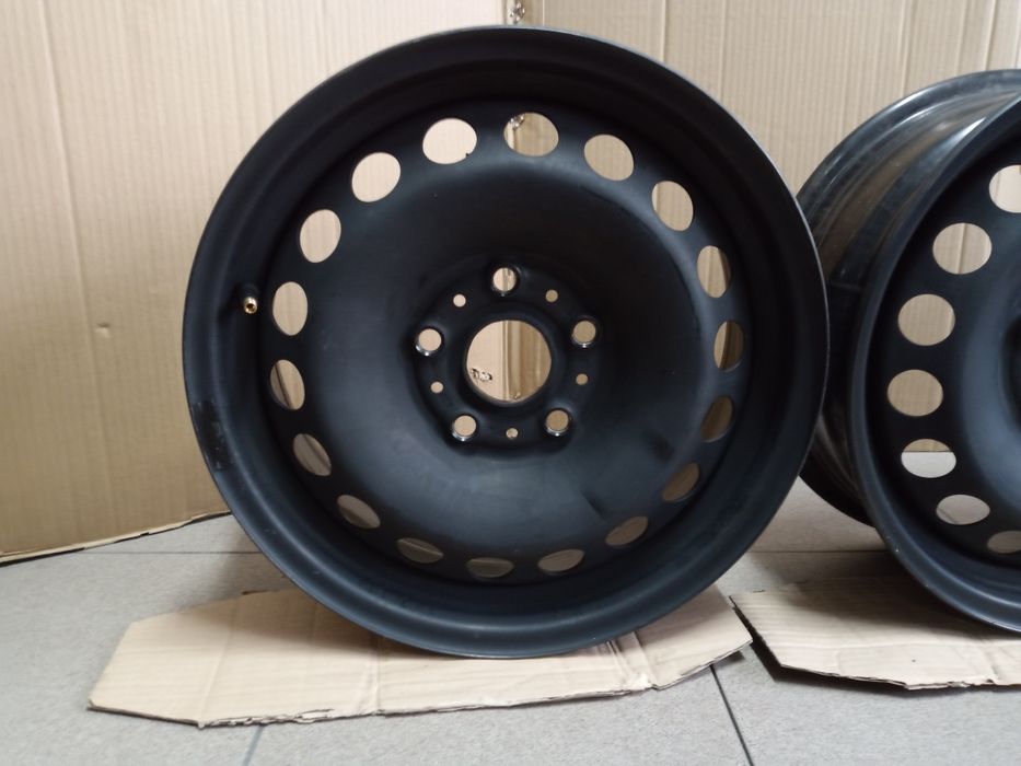 TSM Felgi Stalowe 5x112 15" Kołpaki VW Audi Seat Skoda Polo Golf Passa