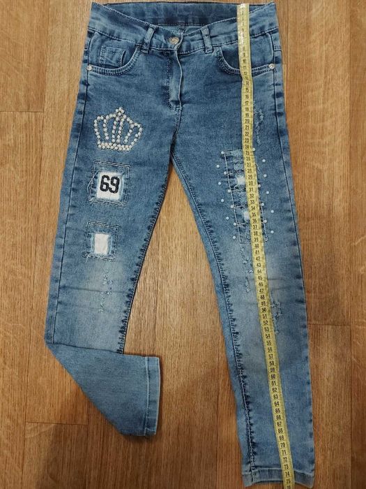 Джинсы Штаны для девочки 6-8 лет