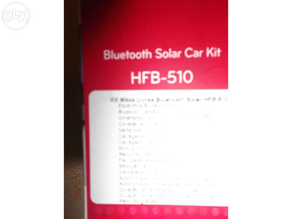 Kit mãos livres Bluetooth Car Solar Kit