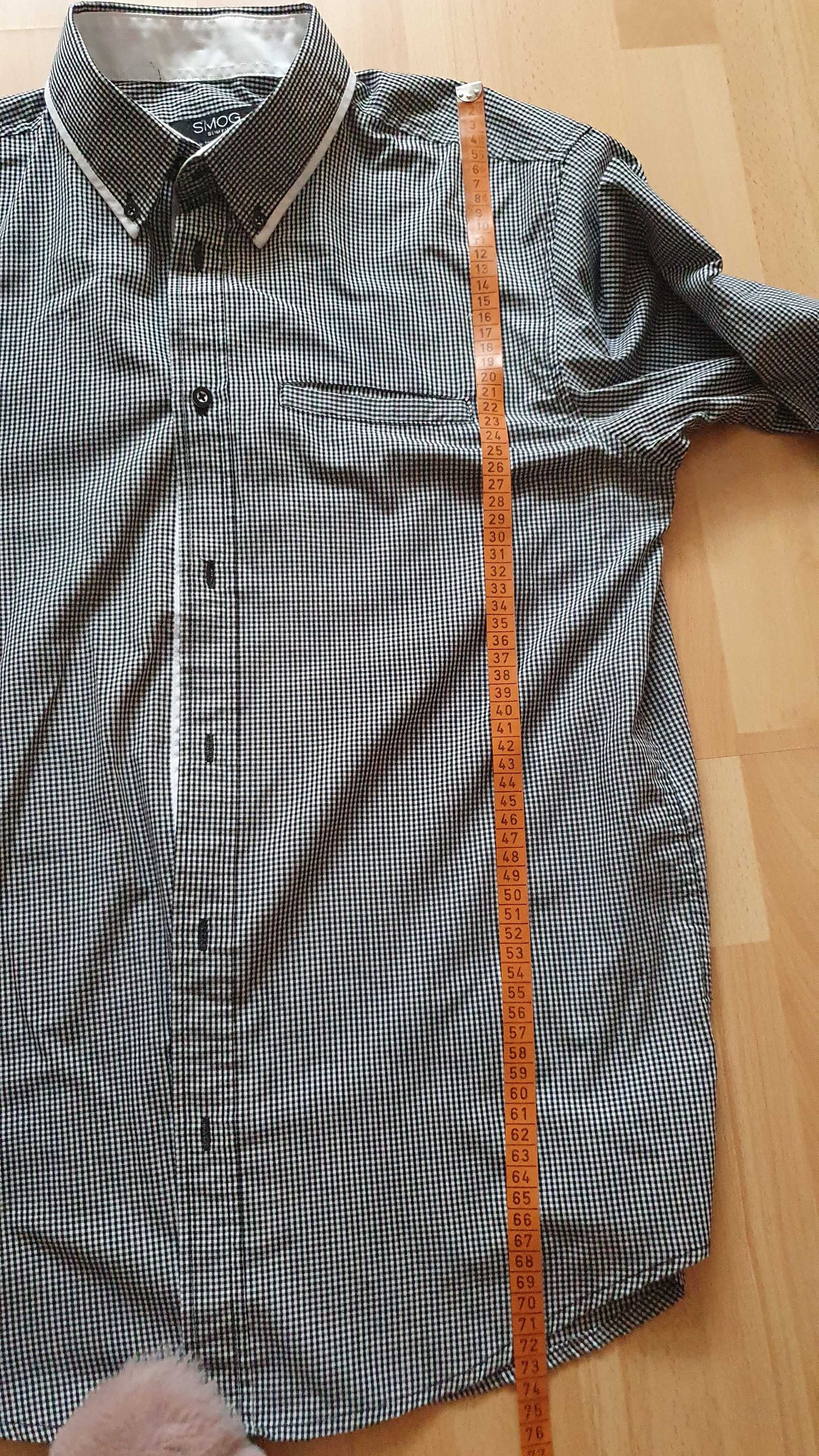 Koszula męska w kratę Slim Fit firmy Smog rozmiar L
