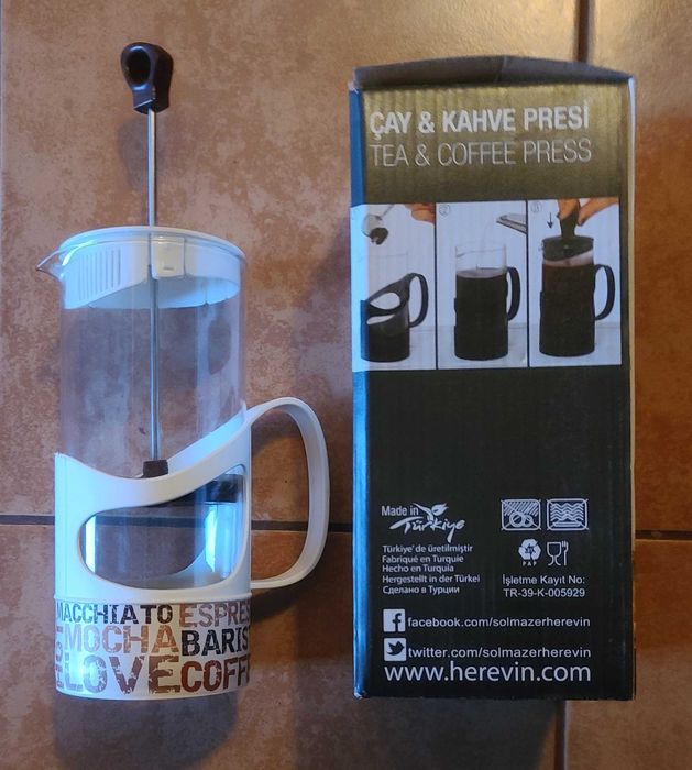 Френч-прес Herevin Coffee Cream 1000 мл із фільтром нове