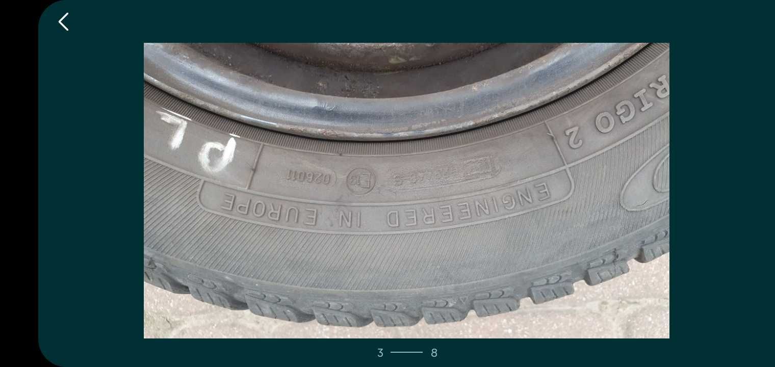 Koła - felgi + zimowe opony Ďębica  165 /70 R14