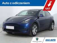 Tesla Y Long Range AWD 79kWh, SoH 91%, Serwis ASO, Automat, VAT 23%, Skóra,