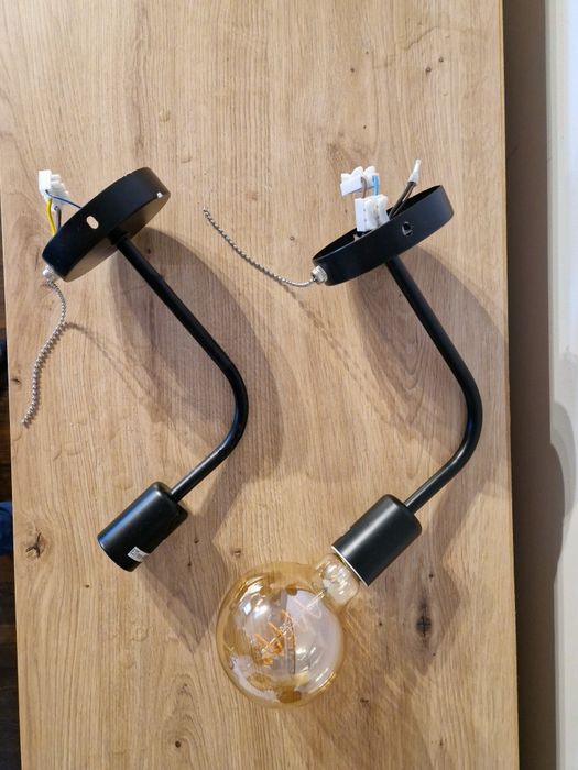 Lampy kinkiety wiszące włącznik łańcuszkowy