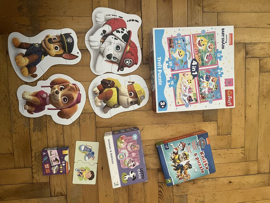 Пазлы щенячий патруль, пазлы с акуленком,лото