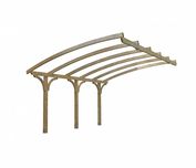 Zadaszenie tarasu, wiata, carport, garaż, konstrukcja, łuk 410x525 cm
