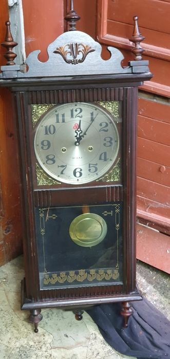 Zegar skrzynkowy, skrzyniowe nakręcany 555 Shanghai #vintage #retro